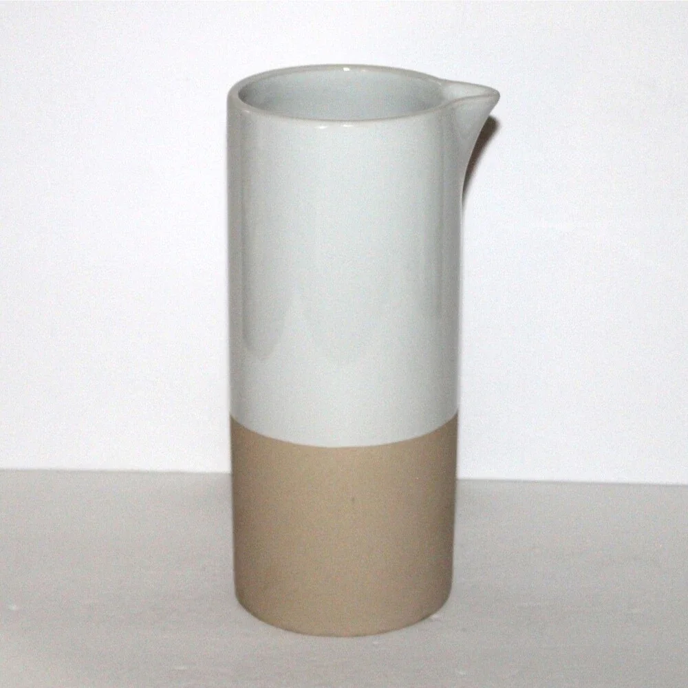 Mark & Graham Dipped Water Pitcher Vase white modern classic 9.25